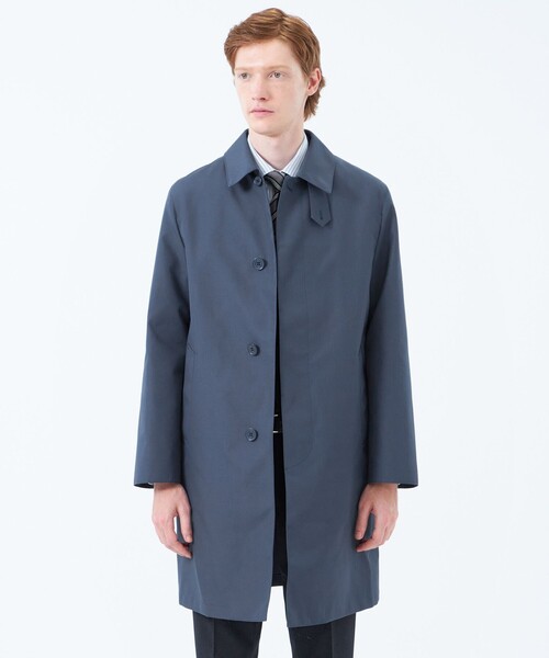 MACKINTOSH PHILOSOPHY(マッキントッシュ フィロソフィー)の「3層ブロードボンディング WELLINGTON「ウェリントン」(ステンカラーコート・メンズ・ブルー系その他7/ダークネイビー/ライトベージュ/ダークブラウン・40/38/42/36)」の4枚目の写真
