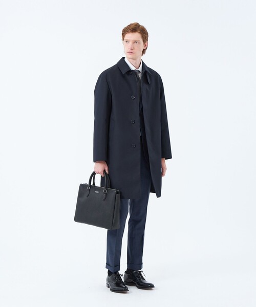 MACKINTOSH PHILOSOPHY(マッキントッシュ フィロソフィー)の「3層ブロードボンディング WELLINGTON「ウェリントン」(ステンカラーコート・メンズ・ブルー系その他7/ダークネイビー/ライトベージュ/ダークブラウン・40/38/42/36)」の20枚目の写真