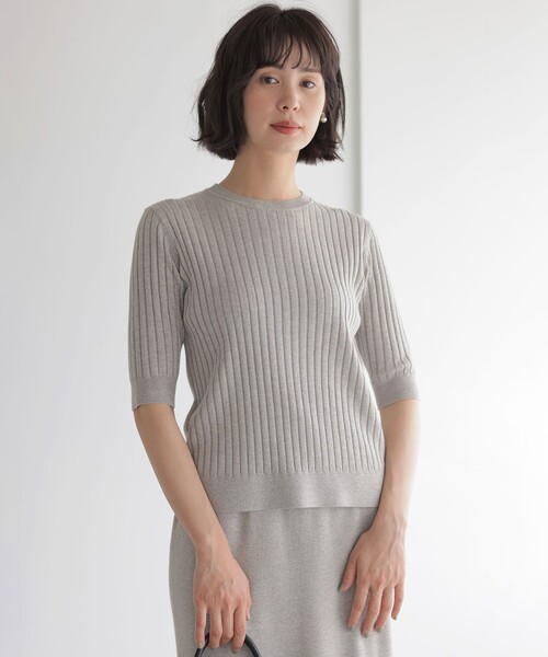 組曲（クミキョク）の「ラメアンサンブル ニット（アンサンブル）」 - WEAR