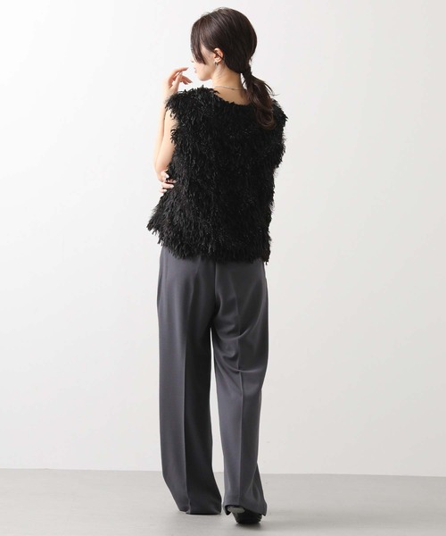 Gready Brilliant（グレディブリリアン）の「ジョーゼットワイドパンツ（その他パンツ・レディース・グレー/ブラック・FREE）」の22枚目の写真