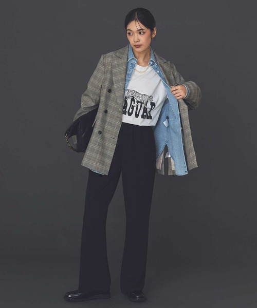 Gready Brilliant（グレディブリリアン）の「ジョーゼットワイドパンツ（その他パンツ・レディース・グレー/ブラック・FREE）」の11枚目の写真