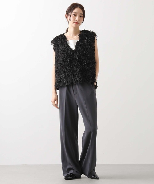 Gready Brilliant（グレディブリリアン）の「ジョーゼットワイドパンツ（その他パンツ・レディース・グレー/ブラック・FREE）」の20枚目の写真