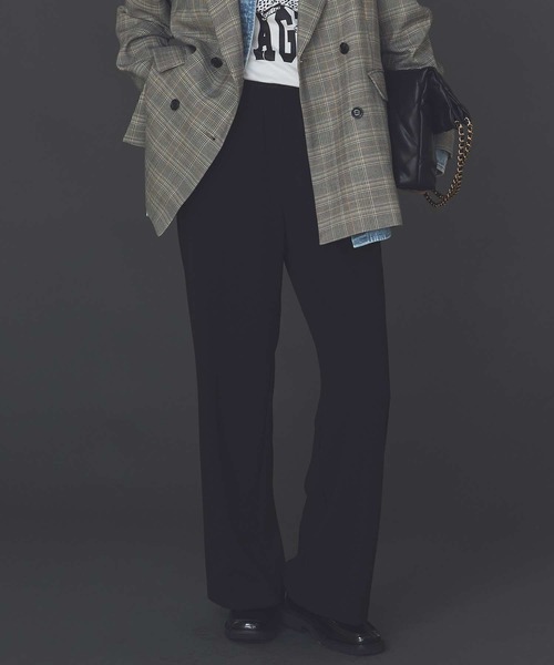 Gready Brilliant（グレディブリリアン）の「ジョーゼットワイドパンツ（その他パンツ・レディース・グレー/ブラック・FREE）」の15枚目の写真