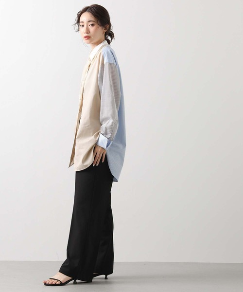 Gready Brilliant（グレディブリリアン）の「ジョーゼットワイドパンツ（その他パンツ・レディース・グレー/ブラック・FREE）」の8枚目の写真