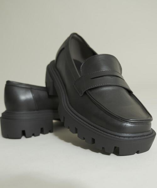 SENSE OF PLACE by URBAN RESEARCH（センスオブプレイスバイアーバンリサーチ）の「トラックソールコインローファー（ローファー・メンズ・ブラック/ブラウン・27/26/28）」の19枚目の写真