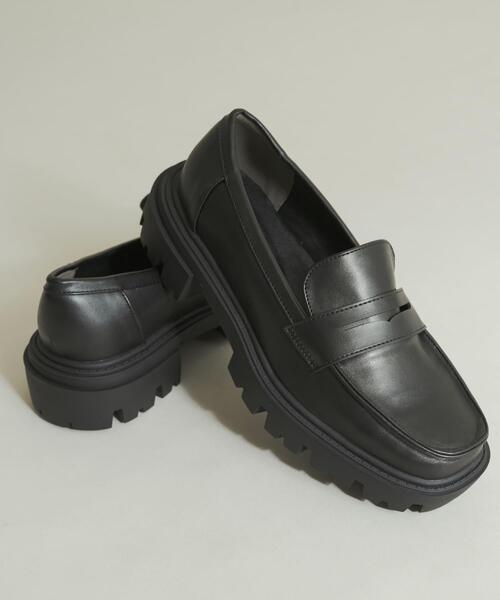 SENSE OF PLACE by URBAN RESEARCH（センスオブプレイスバイアーバンリサーチ）の「トラックソールコインローファー（ローファー・メンズ・ブラック/ブラウン・27/26/28）」の20枚目の写真