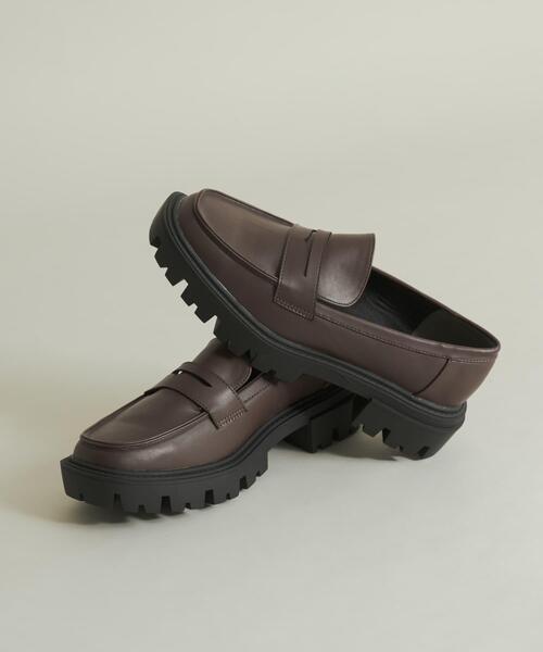 SENSE OF PLACE by URBAN RESEARCH（センスオブプレイスバイアーバンリサーチ）の「トラックソールコインローファー（ローファー・メンズ・ブラック/ブラウン・27/26/28）」の10枚目の写真