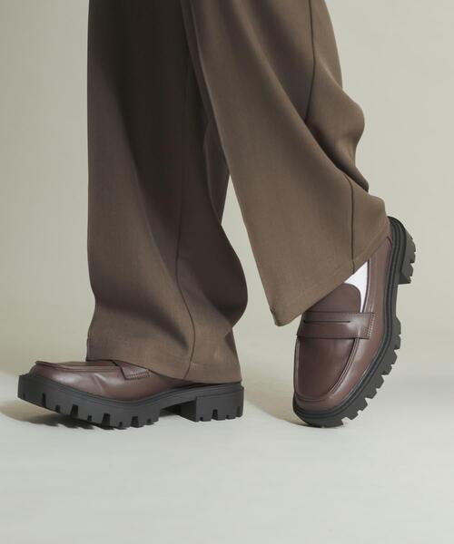 SENSE OF PLACE by URBAN RESEARCH（センスオブプレイスバイアーバンリサーチ）の「トラックソールコインローファー（ローファー・メンズ・ブラック/ブラウン・27/26/28）」の14枚目の写真