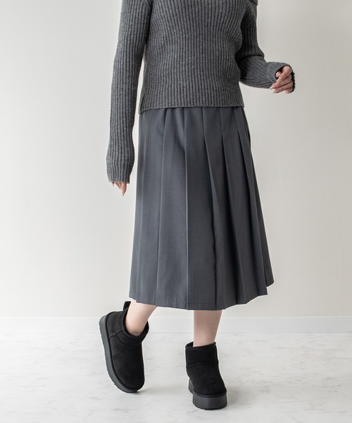 Bridget Birkin(ブリジットバーキン)の「【Bridget Birkin】スエード調ムートンブーツ(553037)(ブーツ・レディース・ブラック系その他/キャメル/ベージュ系その他・LL/L/S/M)」の10枚目の写真