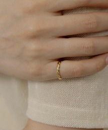 ORLEAN（オルレアン）の「【ORLEAN】 メタルねじりデザイン ピンキーリング 華奢 サージカルステンレス（リング）」