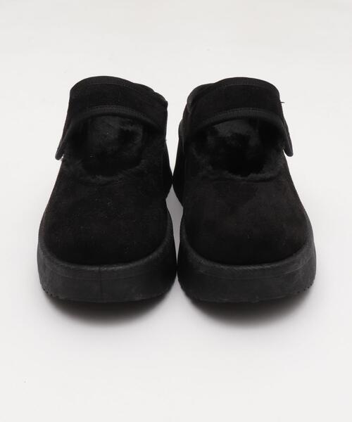 WEGO(ウィゴー)の「WEGO/【25年秋冬新作】ムートンタッチメリージェーンシューズ(スリッポン・レディース・ブラック/キャメル・LARGE/MEDIUM/SMALL)」の21枚目の写真