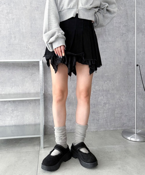 WEGO(ウィゴー)の「WEGO/【25年秋冬新作】ムートンタッチメリージェーンシューズ(スリッポン・レディース・ブラック/キャメル・LARGE/MEDIUM/SMALL)」の4枚目の写真