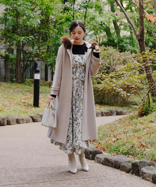 定価8.6万円 Engineered Garments USA製 ファーコート モッサフード