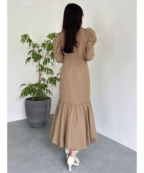 dazzlin（ダズリン）の「バルーンチェックワンピース（ワンピース・レディース・ベージュ/ブラウン/その他1・SMALL/MEDIUM）」の10枚目の写真