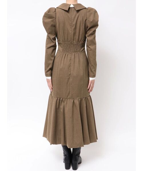 セール】バルーンチェックワンピース（ワンピース）｜dazzlin