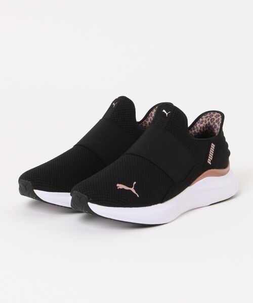 PUMA(プーマ)の「《PUMA》SOFTRIDE ハーモニー レオ EASE(スニーカー・レディース・ブラック/ホワイト・25.0cm/22.5cm/24.0cm/24.5cm/23.5cm/23.0cm)」の2枚目の写真