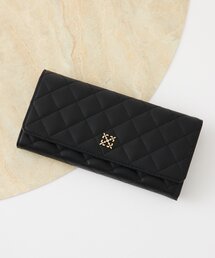 【新品同様】russet　ラシット　モノグラム　スモールウォレット　ブラック ミニモノグラムプレートハーフウォレット （財布・コインケース