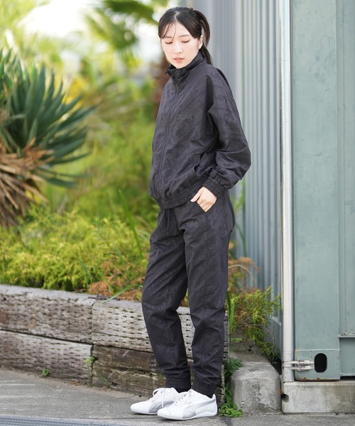 X-girl（エックスガール）の「X-girl SPORTS/エックスガールスポーツ ナイロンパンツ セットアップ対応 155253031002（その他パンツ・レディース・ブラック・L/M）」の8枚目の写真