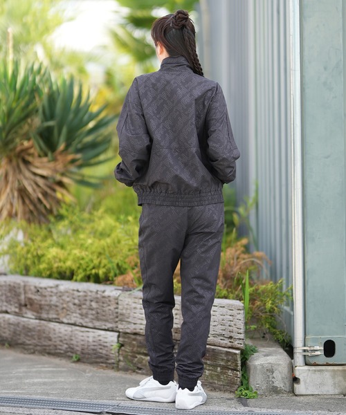 X-girl（エックスガール）の「X-girl SPORTS/エックスガールスポーツ ナイロンパンツ セットアップ対応 155253031002（その他パンツ・レディース・ブラック・L/M）」の9枚目の写真