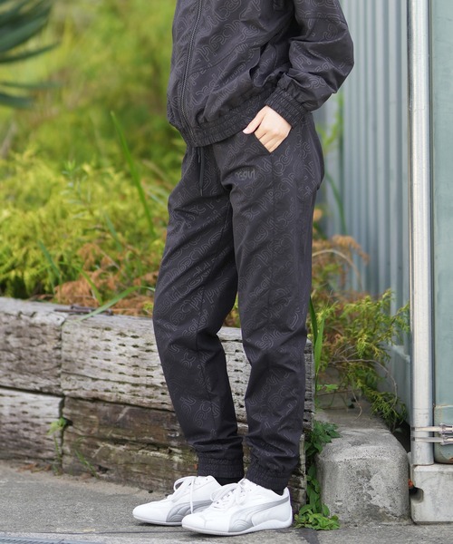 X-girl（エックスガール）の「X-girl SPORTS/エックスガールスポーツ ナイロンパンツ セットアップ対応 155253031002（その他パンツ・レディース・ブラック・L/M）」の4枚目の写真