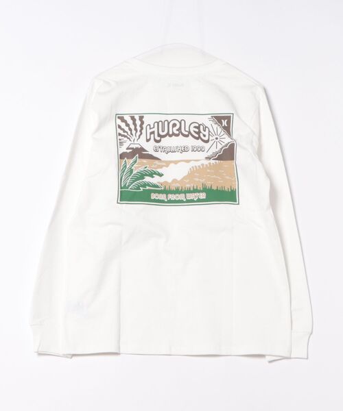 Hurley (ハーレー)の「【Hurley/ハーレー】バックプリントロングTシャツ ヘビーウェイト VOLCANO LS TEE(Tシャツ/カットソー・メンズ・ホワイト/ブラック・MEDIUM/LARGE/X-LARGE)」の3枚目の写真