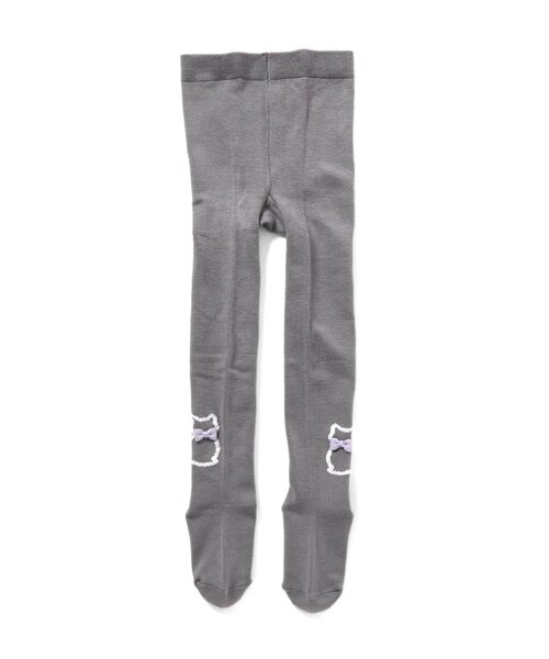 Ampersand(アンパサンド)の「【ジュニア対応】アニマルモチーフウエストハグタイツ(タイツ/ストッキング・キッズ・グレー/アイボリー・100/110/120/140/90)」の2枚目の写真