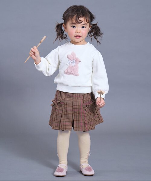 Ampersand(アンパサンド)の「【ジュニア対応】アニマルモチーフウエストハグタイツ(タイツ/ストッキング・キッズ・グレー/アイボリー・100/110/120/140/90)」の3枚目の写真