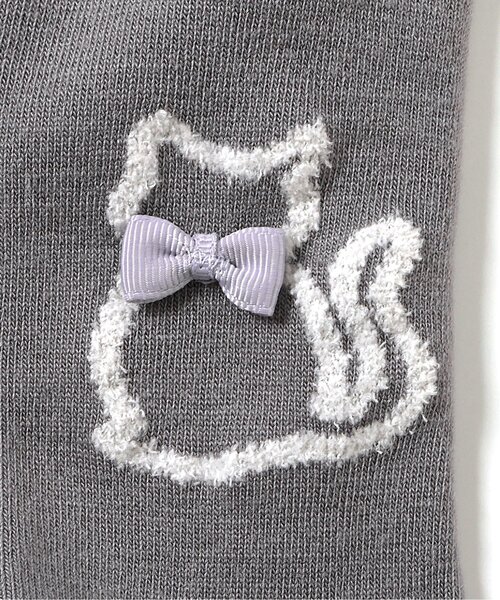 Ampersand(アンパサンド)の「【ジュニア対応】アニマルモチーフウエストハグタイツ(タイツ/ストッキング・キッズ・グレー/アイボリー・100/110/120/140/90)」の10枚目の写真