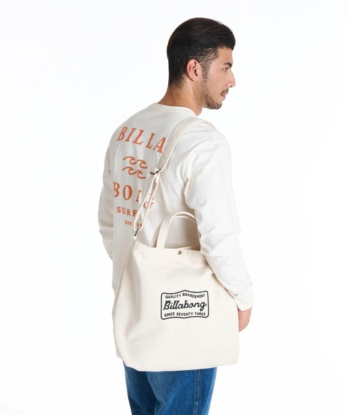 BILLABONG(ビラボン)の「BILLABONG メンズ SHOULDER TOTE BAG ショルダーバッグ 【2025年秋冬モデル】/ビラボンロゴ2WAYショルダートートバック(トートバッグ・メンズ・ブラック/オフホワイト・FREE)」の21枚目の写真