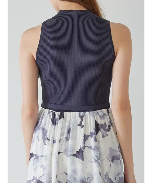 SNIDEL（スナイデル）の「ノースリニットドッキングワンピース