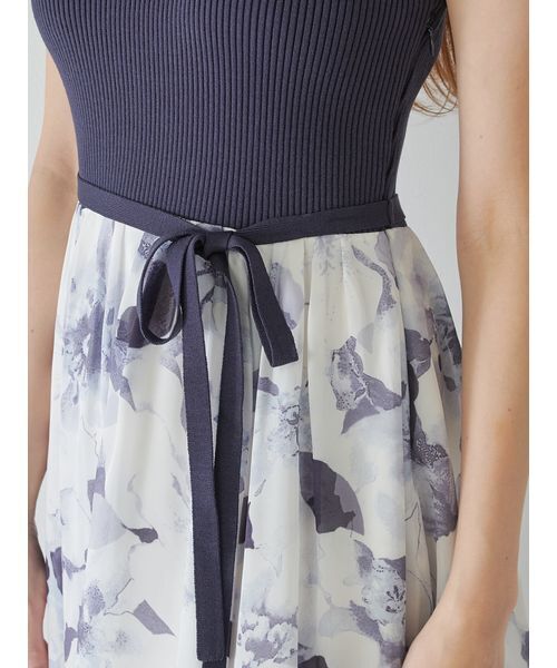 SNIDEL（スナイデル）の「ノースリニットドッキングワンピース