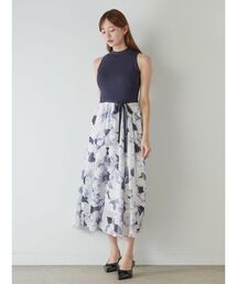 snidel 花柄ワンピース SNIDEL - 今季 春夏 スナイデル SNIDEL 花柄ワンピース グレー