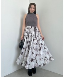 SNIDEL | ノースリニットドッキングワンピース(ワンピース)