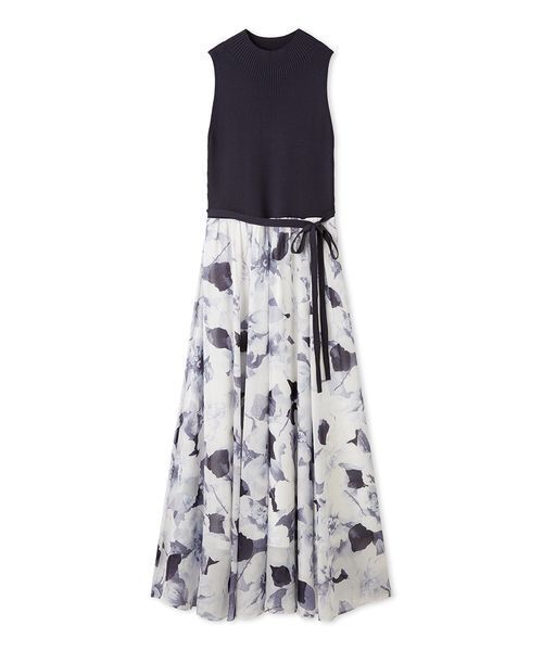 SNIDEL（スナイデル）の「ノースリニットドッキングワンピース