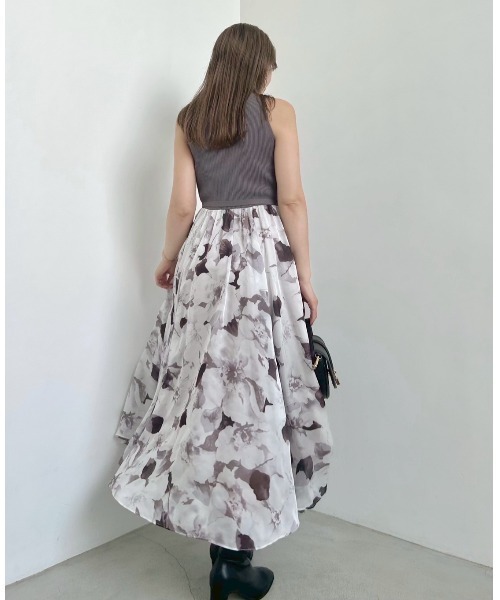 SNIDEL（スナイデル）の「ノースリニットドッキングワンピース