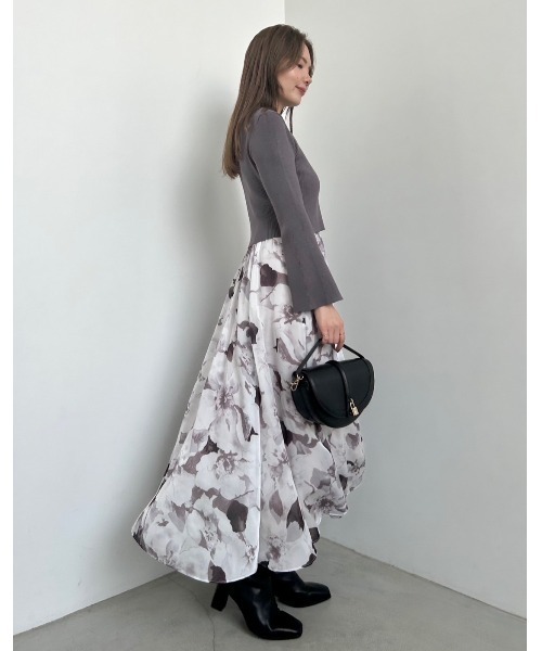 SNIDEL スナイデル ノースリニットドッキングワンピース ノースリニットドッキングワンピース(マキシ・ロングワンピース