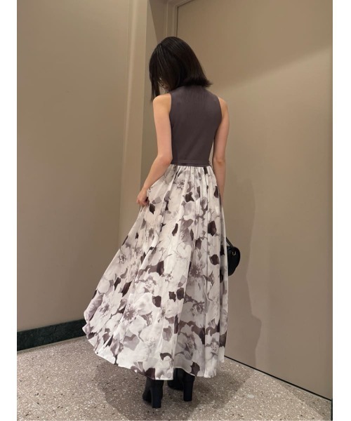 SNIDEL（スナイデル）の「ノースリニットドッキングワンピース