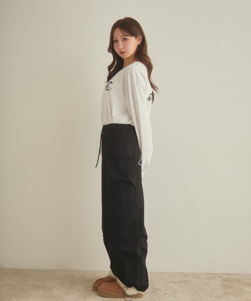 TITTY&CO.(ティティーアンドコー)の「バックプリントスウェットパンツ(スウェットパンツ・レディース・ホワイト/ブラック/グレー・FREE)」の21枚目の写真
