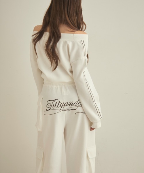 TITTY&CO.(ティティーアンドコー)の「バックプリントスウェットパンツ(スウェットパンツ・レディース・ホワイト/ブラック/グレー・FREE)」の22枚目の写真