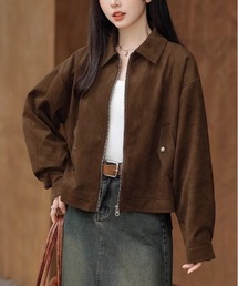 shameless（シェイムレス）の「ヴィンテージライクフェイクスウェードブルゾン（ブルゾン）」