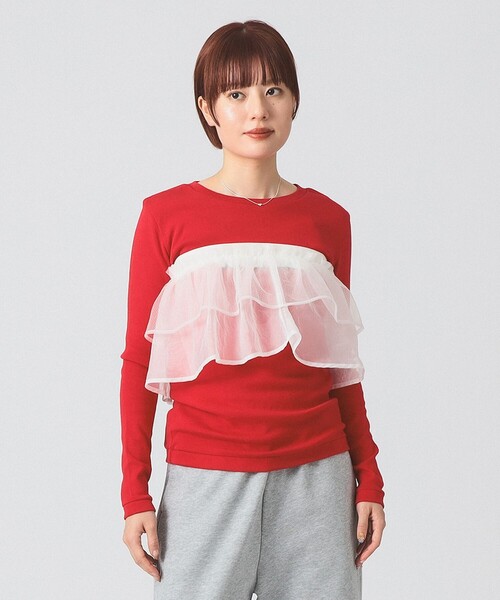 Ray BEAMS（レイビームス）の「フリルベルト セット スウェットパンツ（その他パンツ・レディース・ブラック/シルバー・1/0）」の8枚目の写真