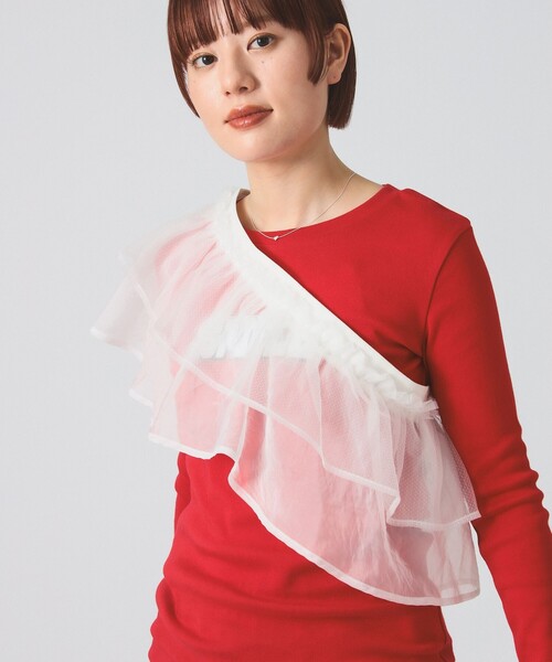 Ray BEAMS（レイビームス）の「フリルベルト セット スウェットパンツ（その他パンツ・レディース・ブラック/シルバー・1/0）」の9枚目の写真