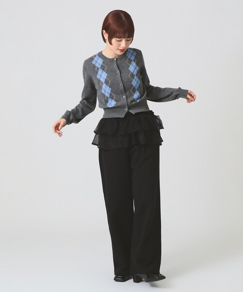 Ray BEAMS（レイビームス）の「フリルベルト セット スウェットパンツ（その他パンツ・レディース・ブラック/シルバー・1/0）」の11枚目の写真