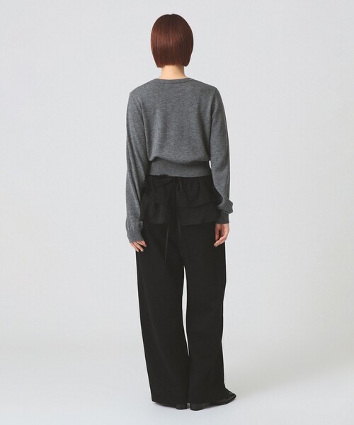 Ray BEAMS（レイビームス）の「フリルベルト セット スウェットパンツ（その他パンツ・レディース・ブラック/シルバー・1/0）」の13枚目の写真