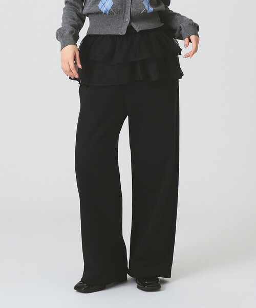 Ray BEAMS（レイビームス）の「フリルベルト セット スウェットパンツ（その他パンツ・レディース・ブラック/シルバー・1/0）」の14枚目の写真