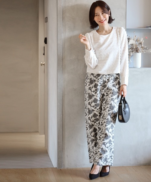 Ehre style(エーレスタイル)の「コンパクト丈で美バランスが叶う 立体トップス(シャツ/ブラウス・レディース・ブラック/ホワイト・FREE)」の19枚目の写真