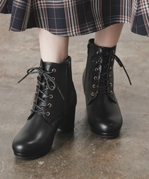 Honeys（ハニーズ）の「レースアップヒールブーツ（ブーツ・レディース）」