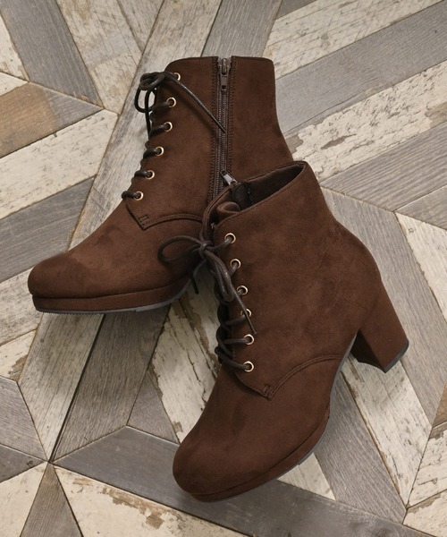 レースアップヒールブーツ（ブーツ）｜Honeys（ハニーズ）の