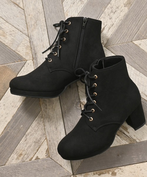 レースアップヒールブーツ（ブーツ）｜Honeys（ハニーズ）の