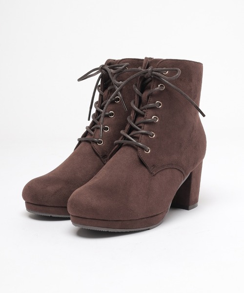 レースアップヒールブーツ（ブーツ）｜Honeys（ハニーズ）の